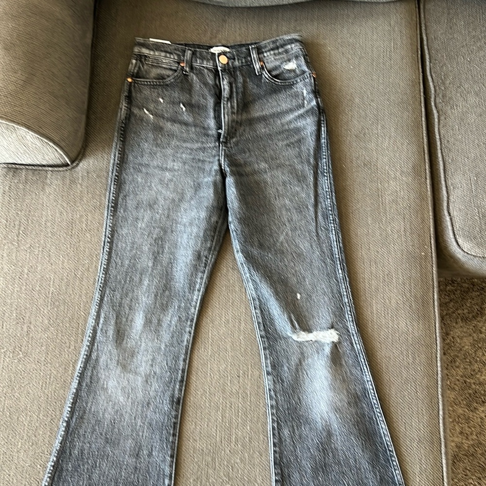 Women’s Wrangler westward bootcut grey was 26 x 33